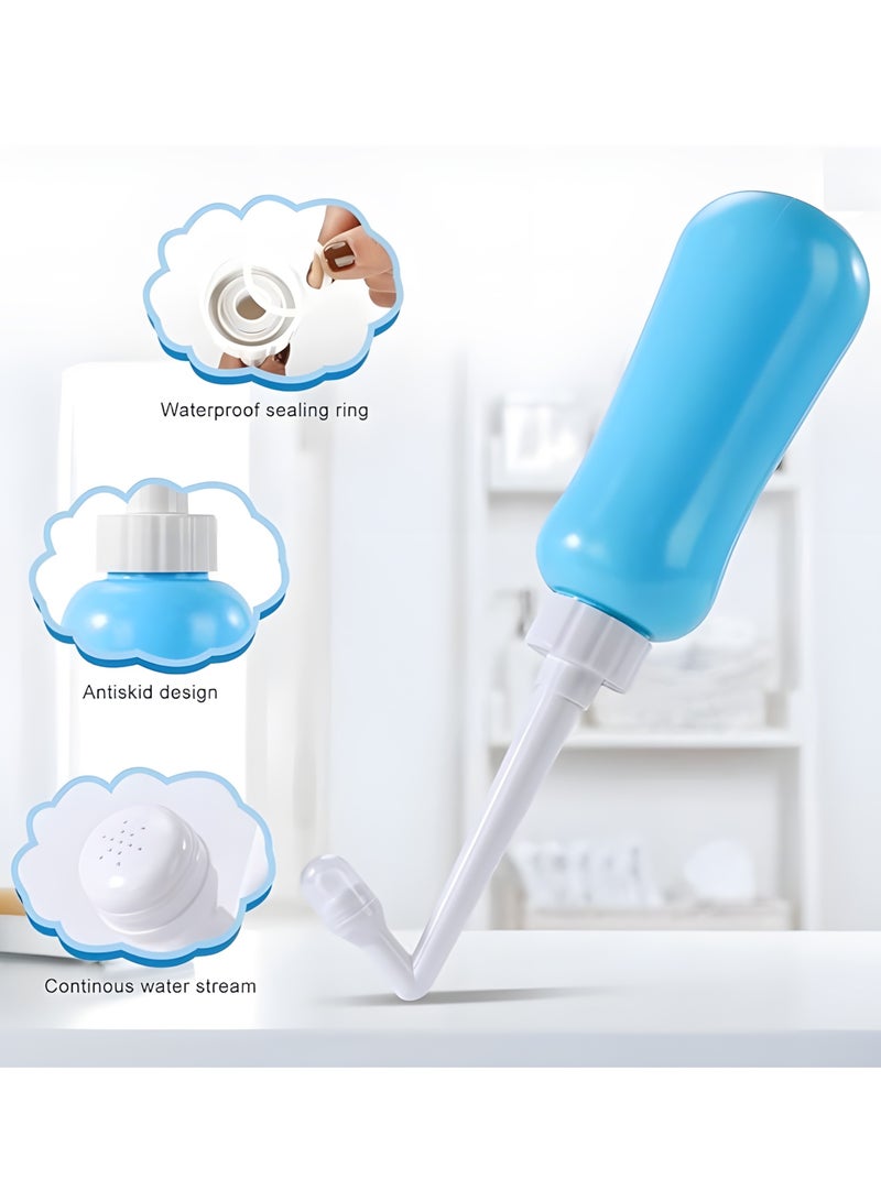 BIG MAX Portable Bidet Sprayer Travel Shattaf for Toilet Personal Hygiene Cleaning/Soothing Postpartum Care/Baby Care Travel Bidet With Hand Held Bidet Bottle 350ML (Blue Color) - Image 4